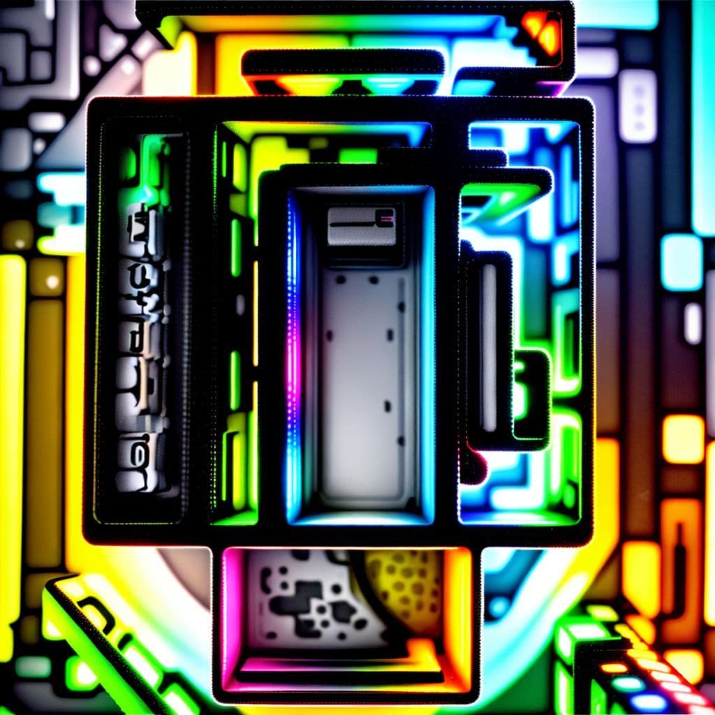 A futuristic 3D printed keyboard kit with customizable parts.