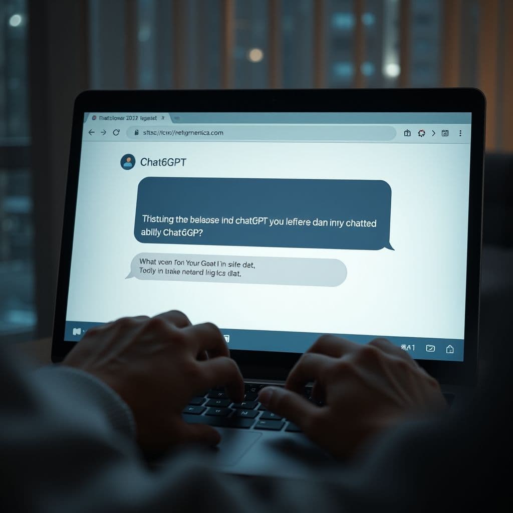 A user staring at a confusing ChatGPT response on their screen.