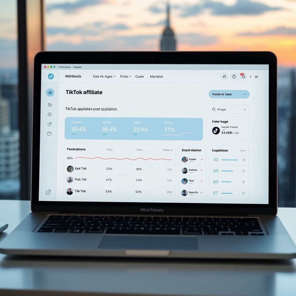 Conceptual dashboard of the SaaS solution showing application progress tracking.