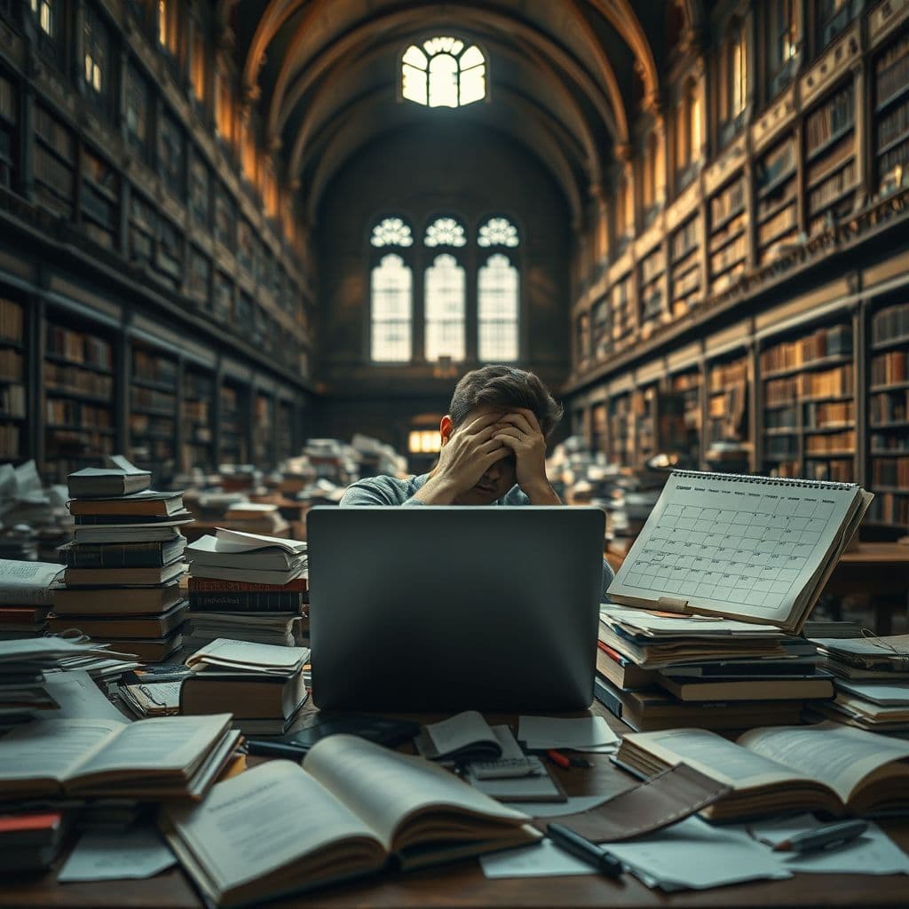 A frustrated student trying to balance substitute teaching and college classes.