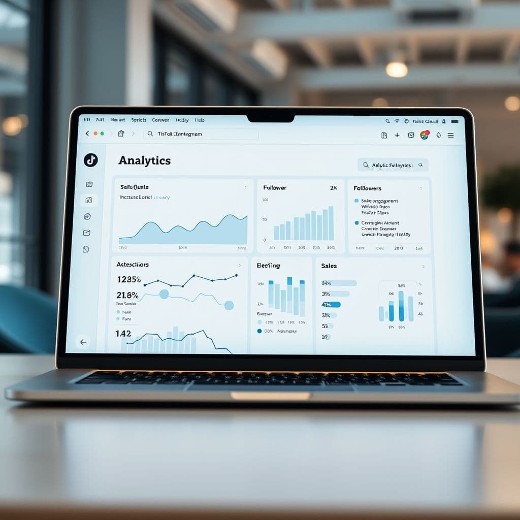 Conceptual SaaS dashboard for TikTok Shop Affiliates.