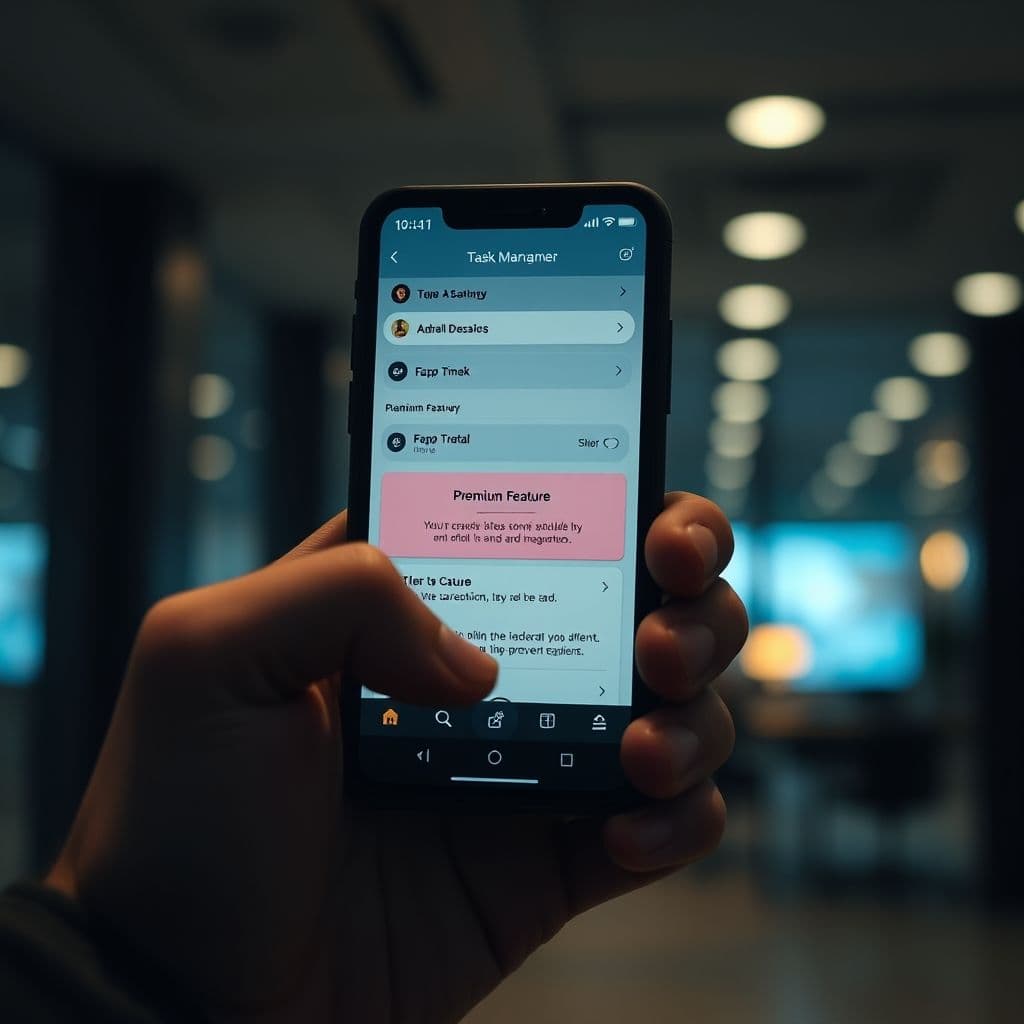 A user frustrated by a task management app's paywall.