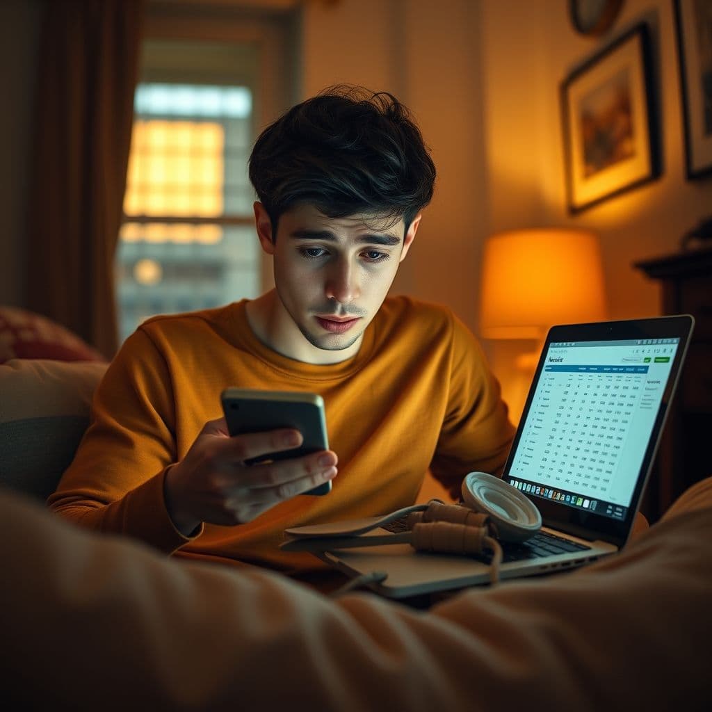 Frustrated user trying to sync finances across multiple devices