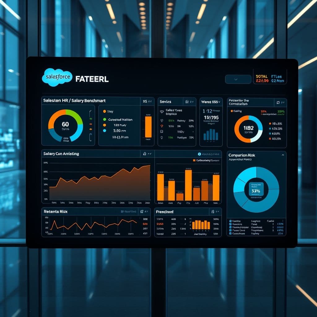 Conceptual interface of compensation intelligence dashboard