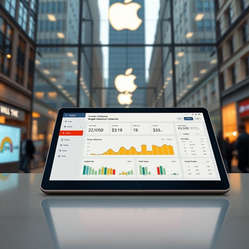 Conceptual interface of the budgeting SaaS platform.