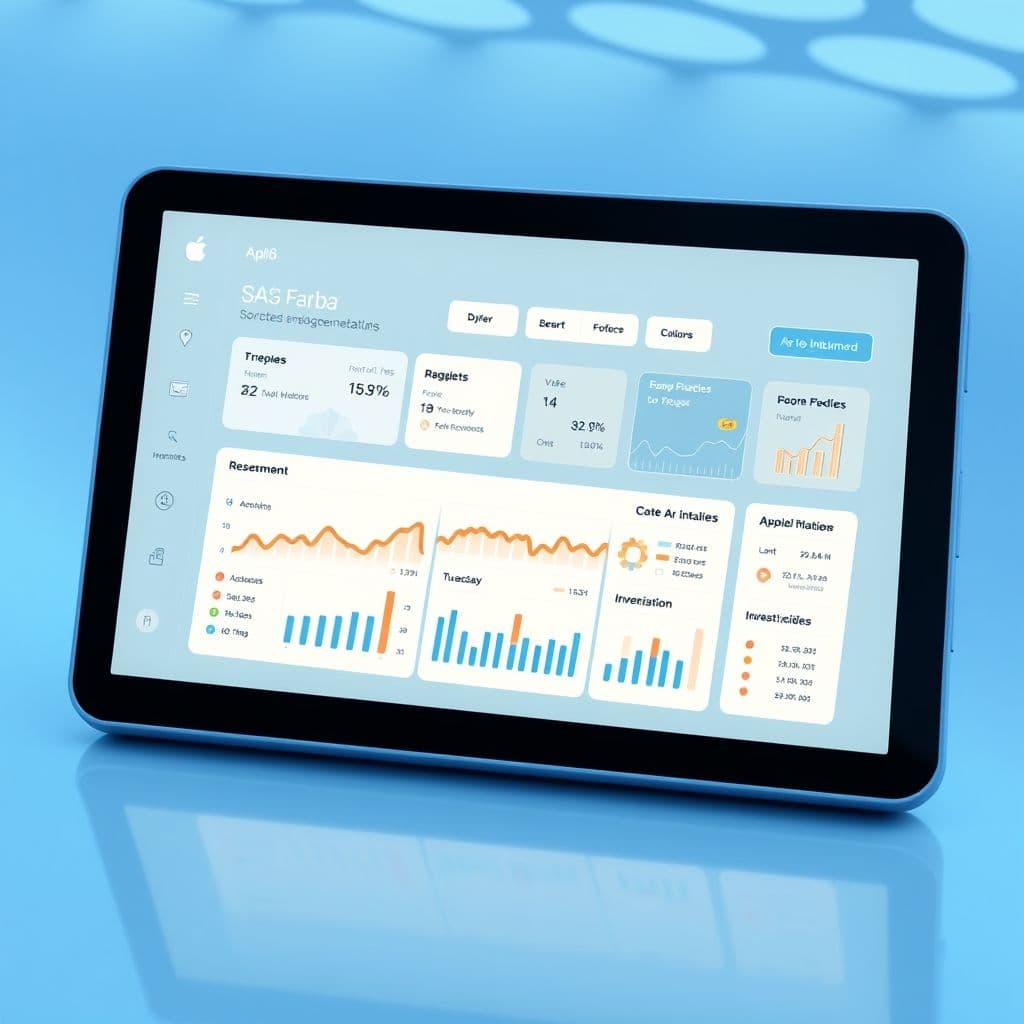 A mock-up of a sleek investment planning dashboard with personalized recommendations.