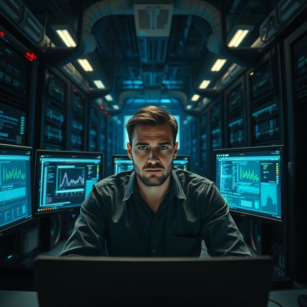 A frustrated professional overwhelmed by multiple disconnected automation tools.