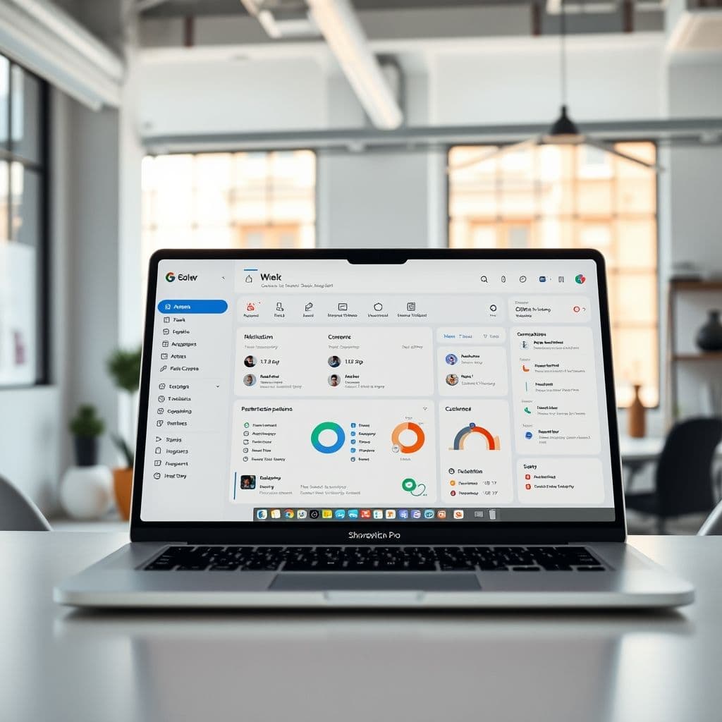 A sleek dashboard of the proposed AI personal assistant platform.