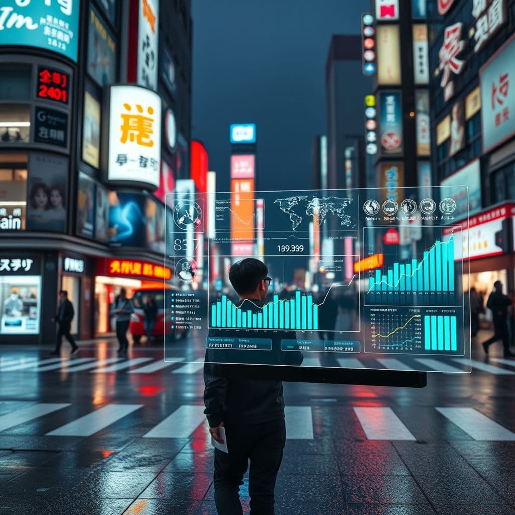 Conceptual image of AI-powered marketing automation for small businesses.