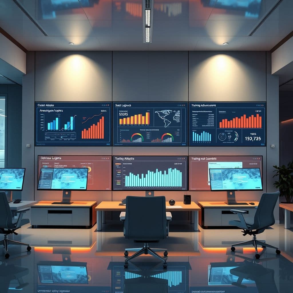 Conceptual interface of Amazon seller SaaS dashboard