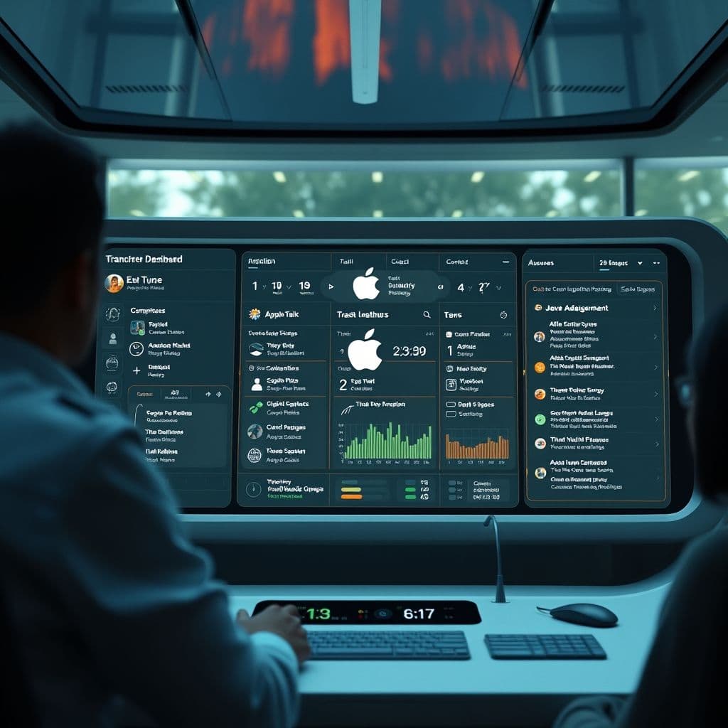 A futuristic AI transcription interface transforming chaotic thoughts into organized tasks.