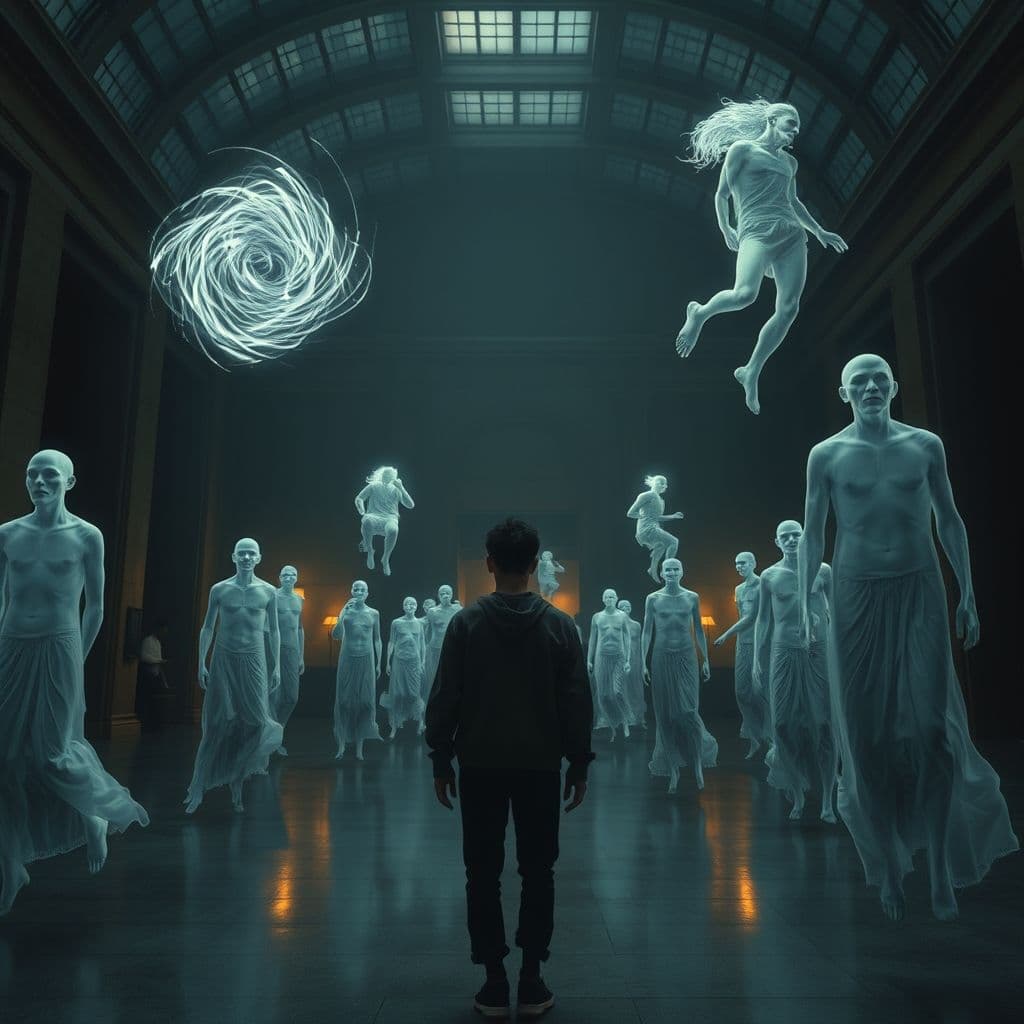 Visual representation of burnout symptoms overwhelming a person.