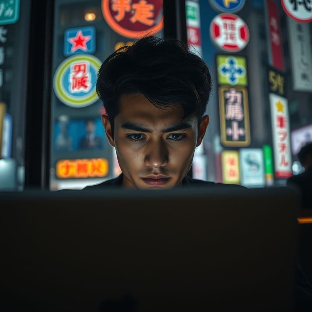 Frustrated user looking at a laptop with limited side hustle options.