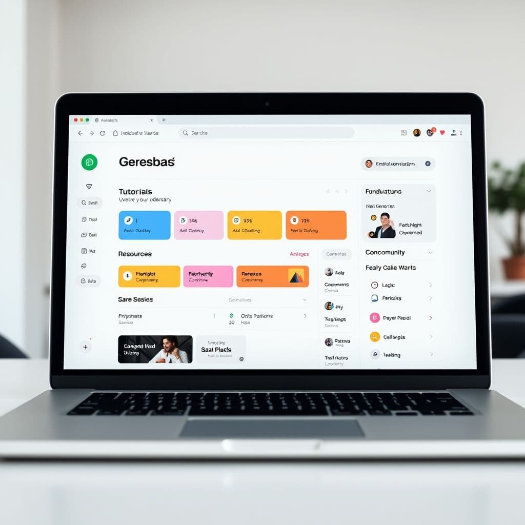 Conceptual interface of a SaaS platform for small business startups.