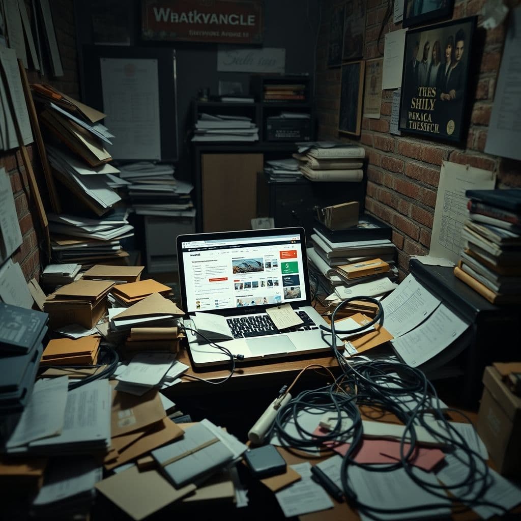 A cluttered and unprofessional dropshipping store interface.