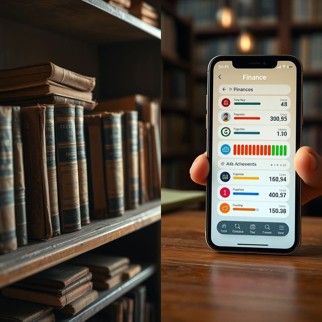 Side-by-side comparison of traditional vs desired financial learning methods