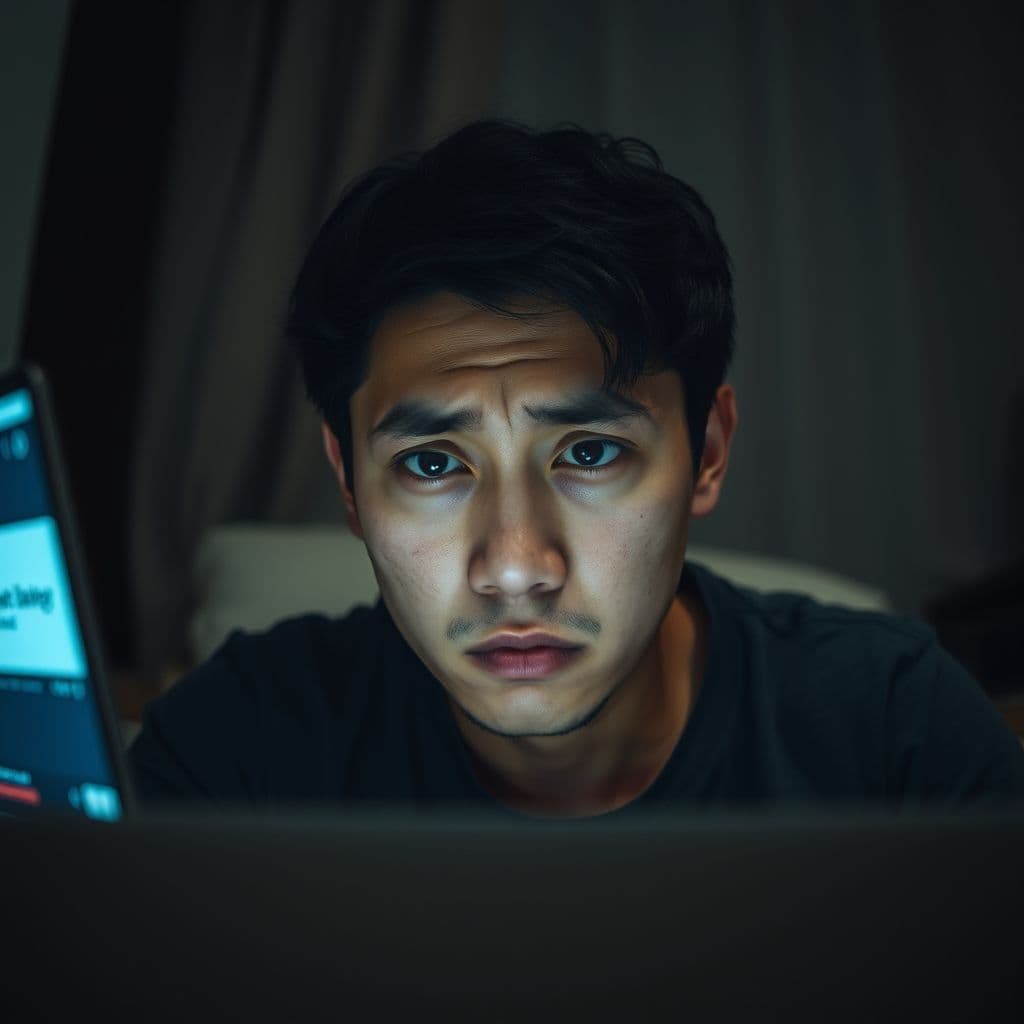 Frustrated user trying to generate images with AI