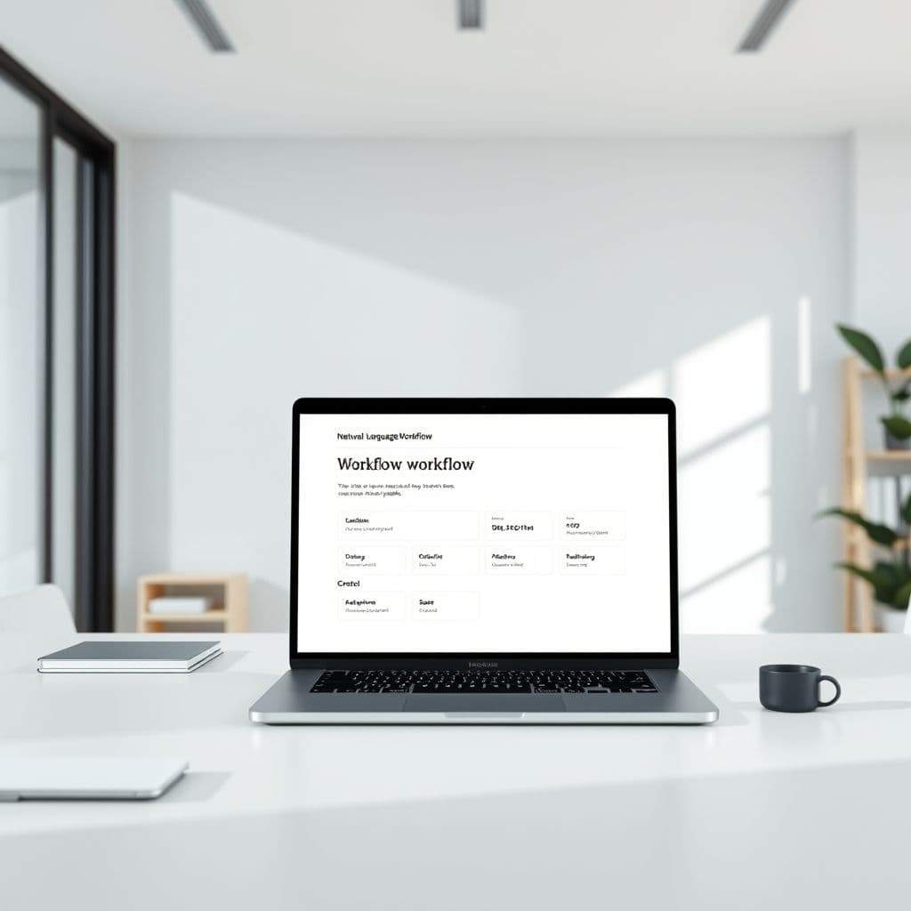 Conceptual interface of natural language automation builder