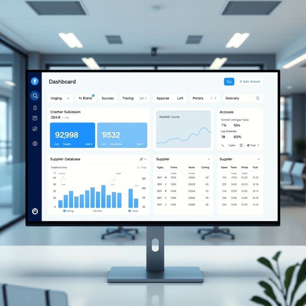 Conceptual interface of ungating SaaS dashboard.