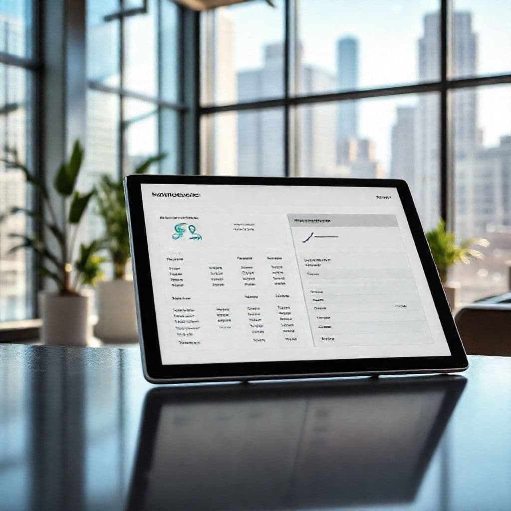 Conceptual interface of window cleaning pricing SaaS tool