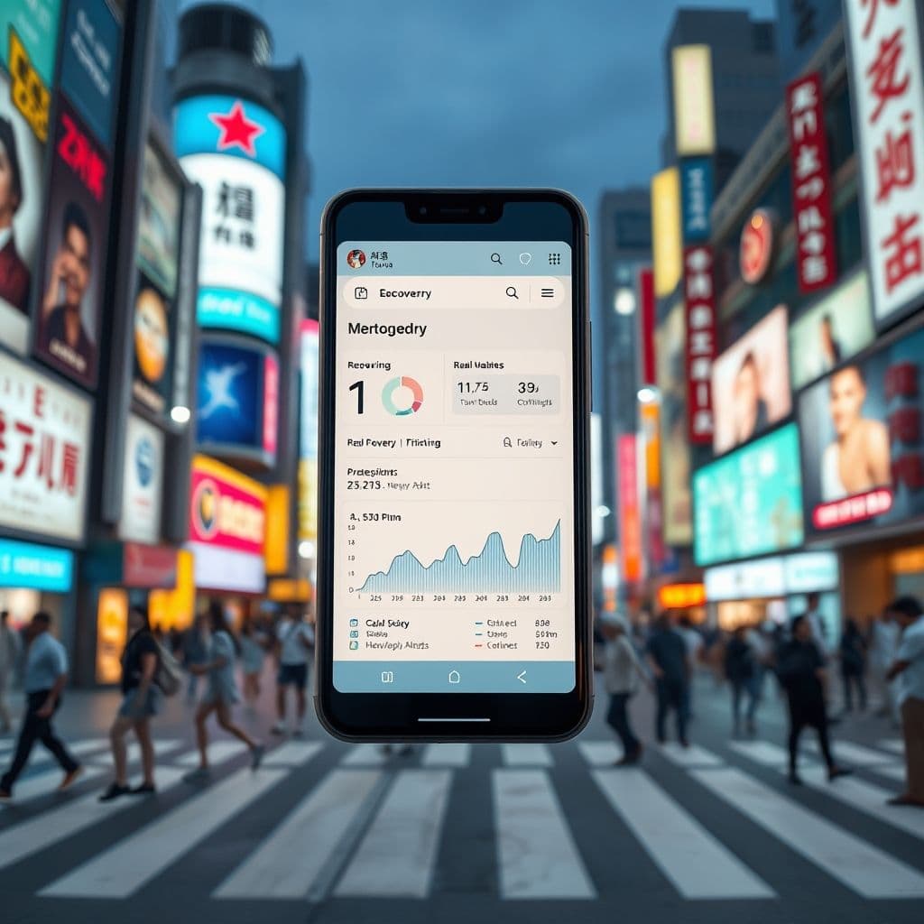Conceptual interface of a mental health SaaS dashboard.