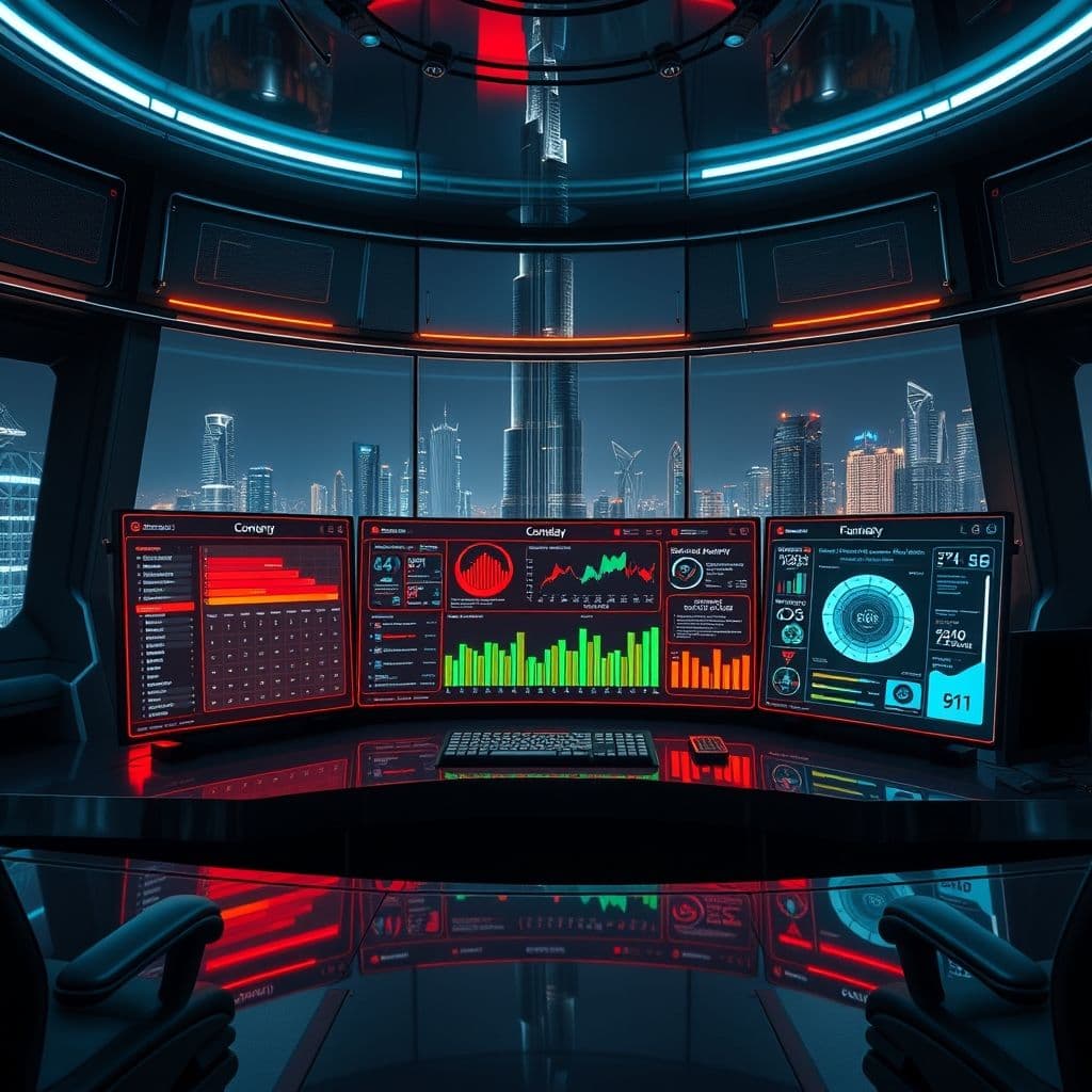 Conceptual interface of an AI content strategy dashboard.