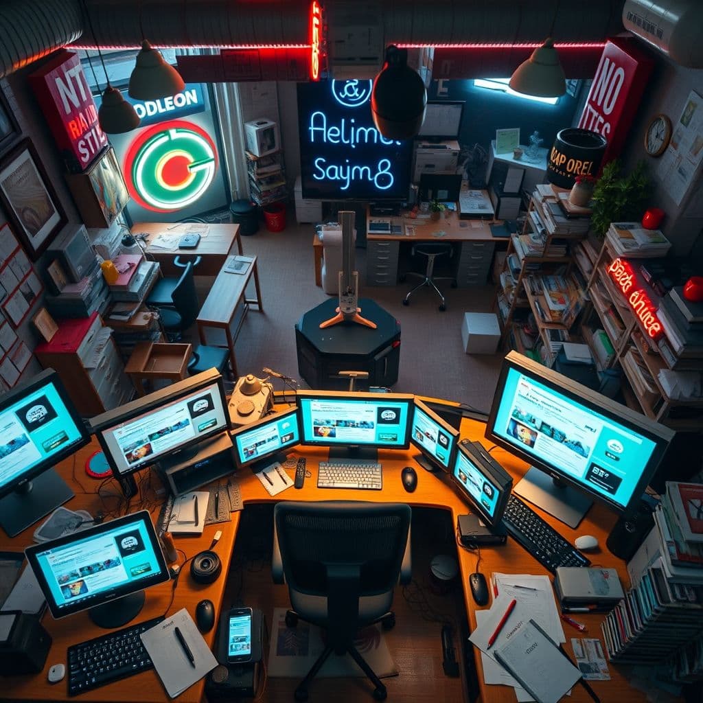 User overwhelmed by multiple social media platforms.