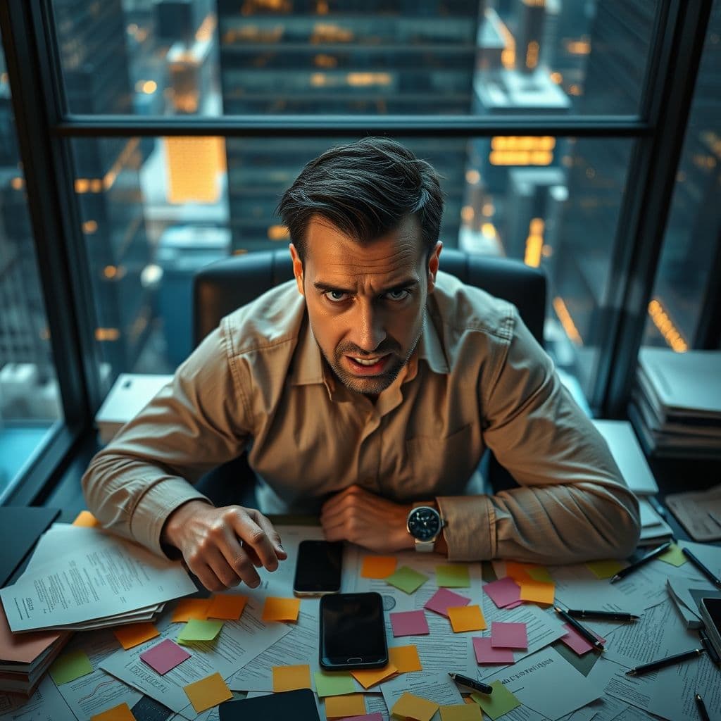 A frustrated entrepreneur struggling with customer value proposition.