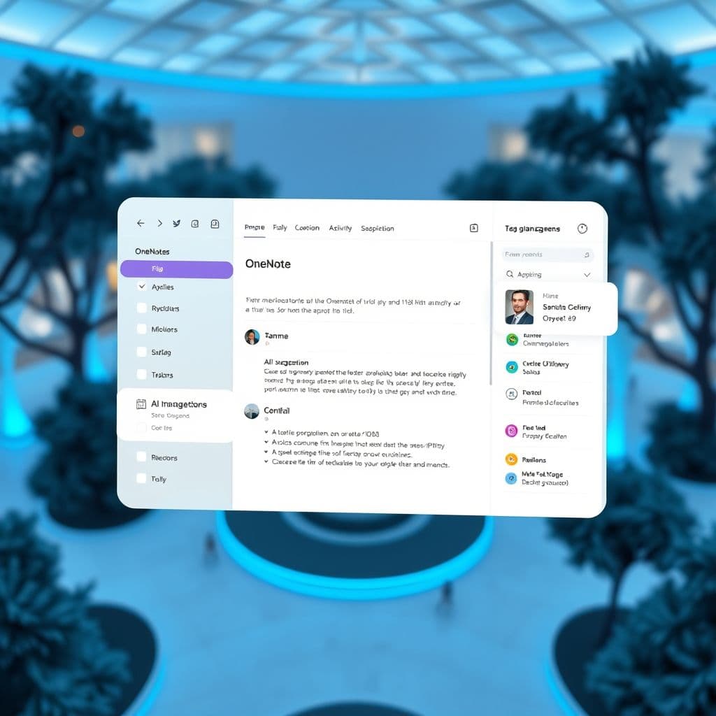 Conceptual interface showing AI-generated tag suggestions and filter presets.