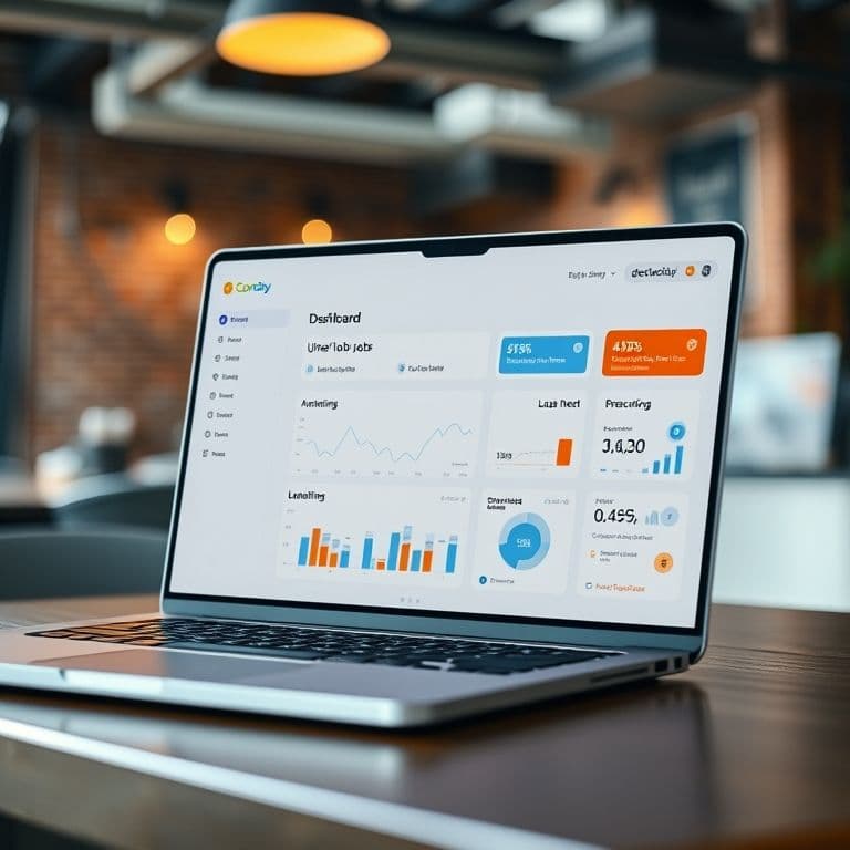 Conceptual interface of a streamlined remote job application dashboard