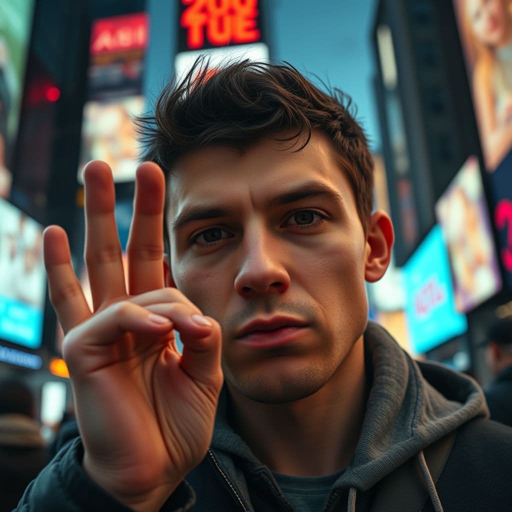 A person counting down from five to one to overcome procrastination.