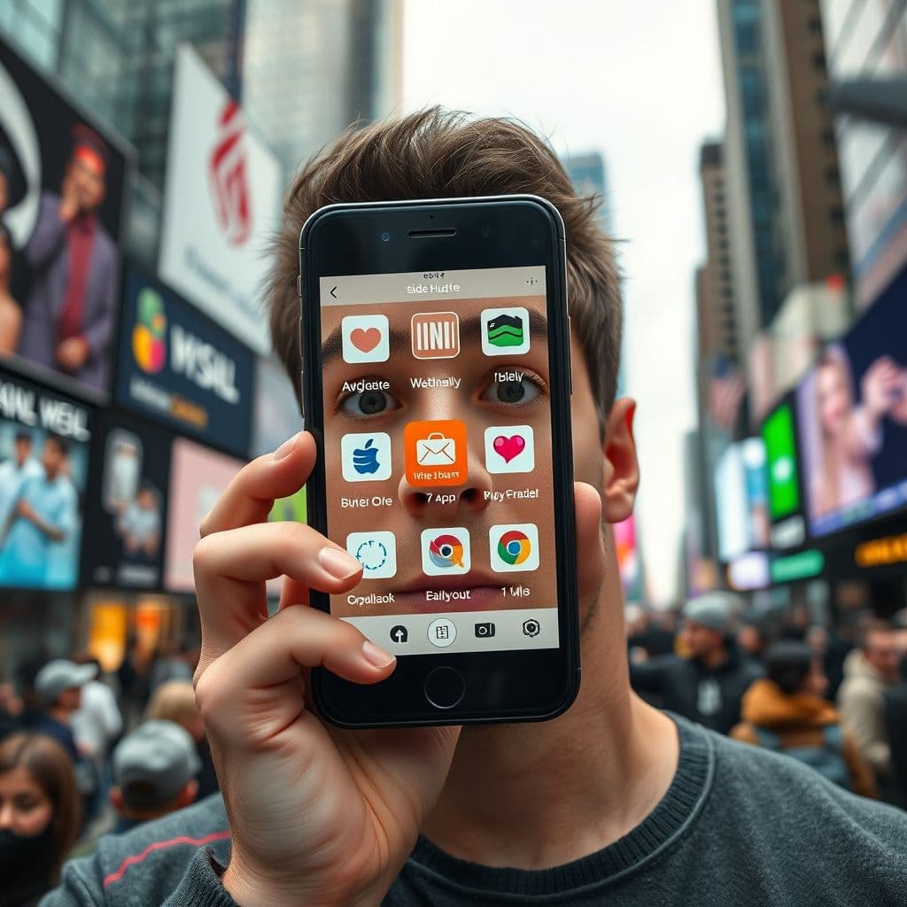 User confused by multiple side hustle apps on their phone.