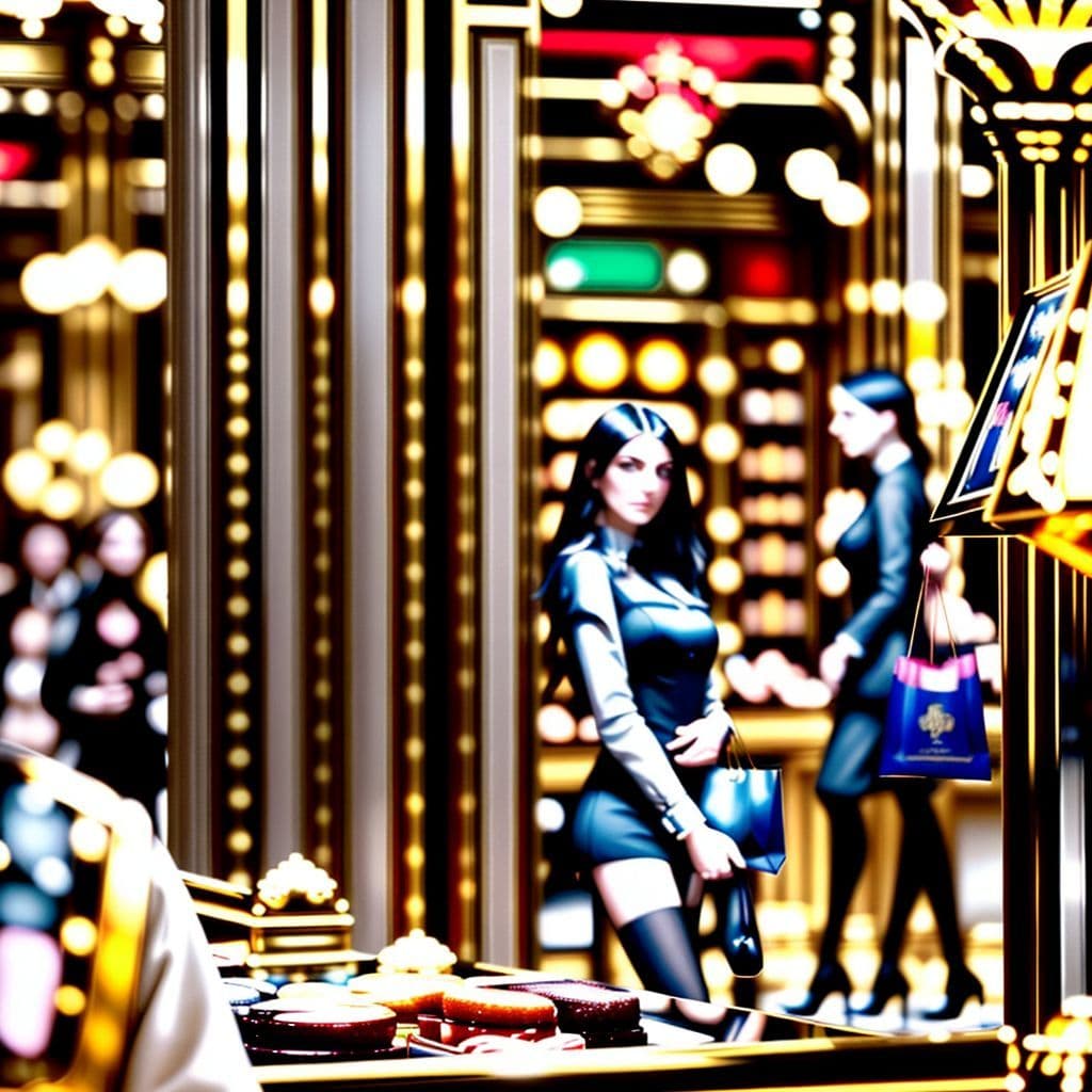 A frustrated new employee dealing with an impatient customer in a retail setting.