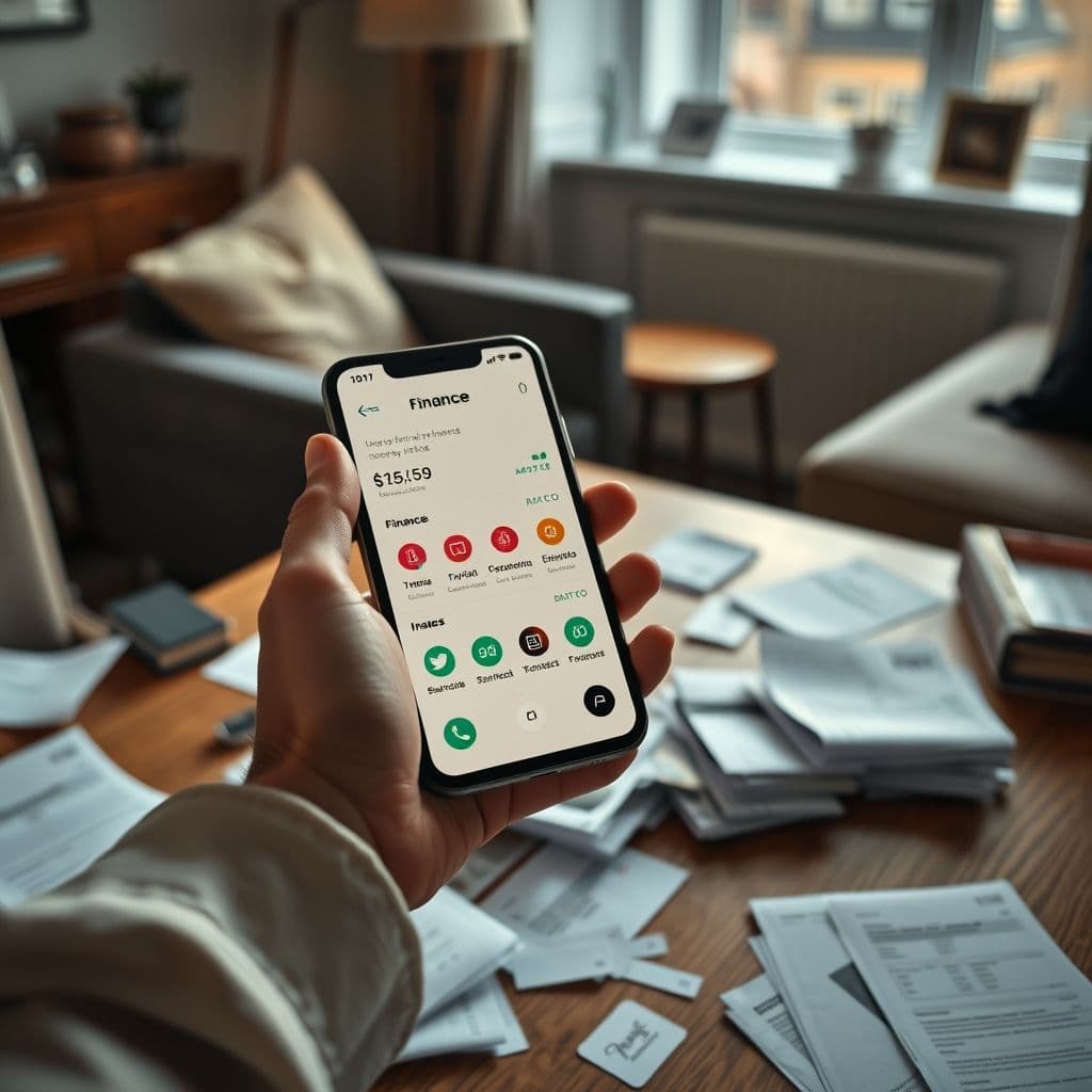 Visual representation of financial overwhelm and confusion