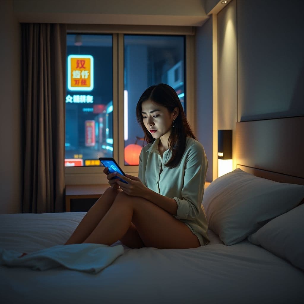 A small business owner overwhelmed by messages at all hours.