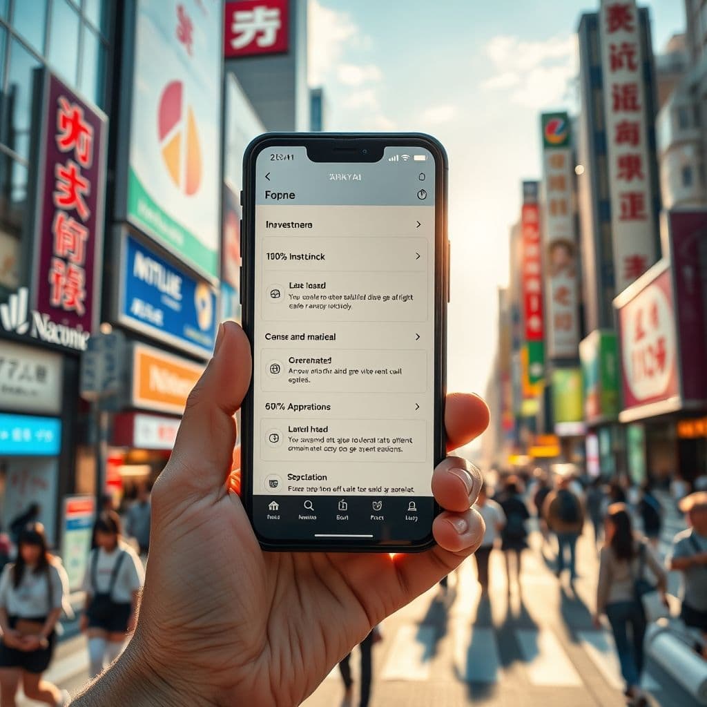 A mock-up of a sleek, intuitive investment app interface.