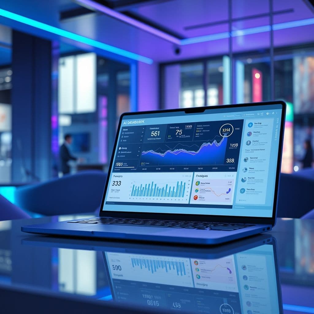 Conceptual image of a unified dashboard integrating multiple AI tools for streamlined workflow management.