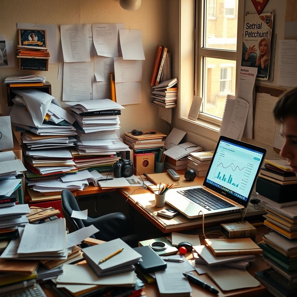 A person overwhelmed by the complexity of starting a dropshipping business.