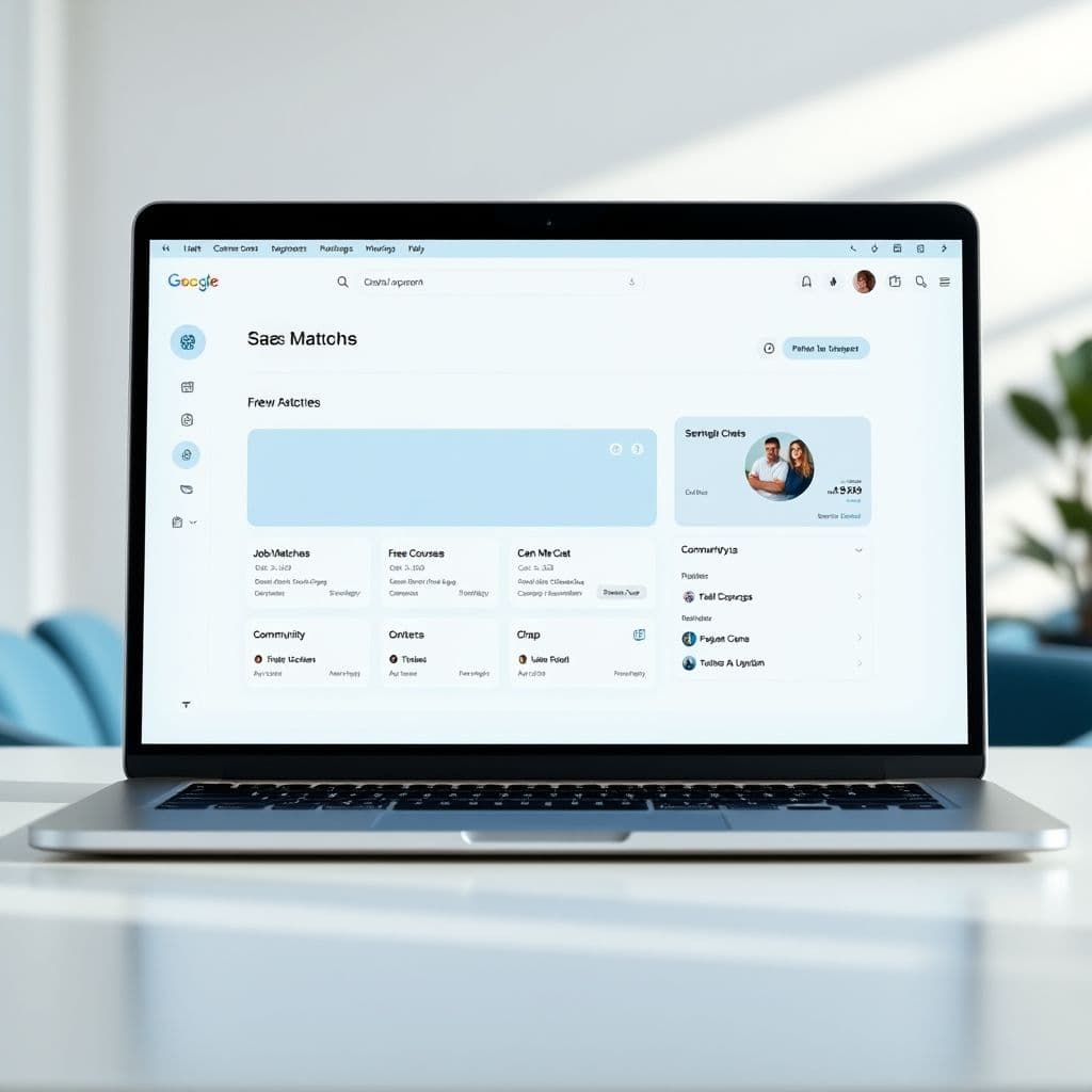 Conceptual dashboard of a remote job search SaaS platform.