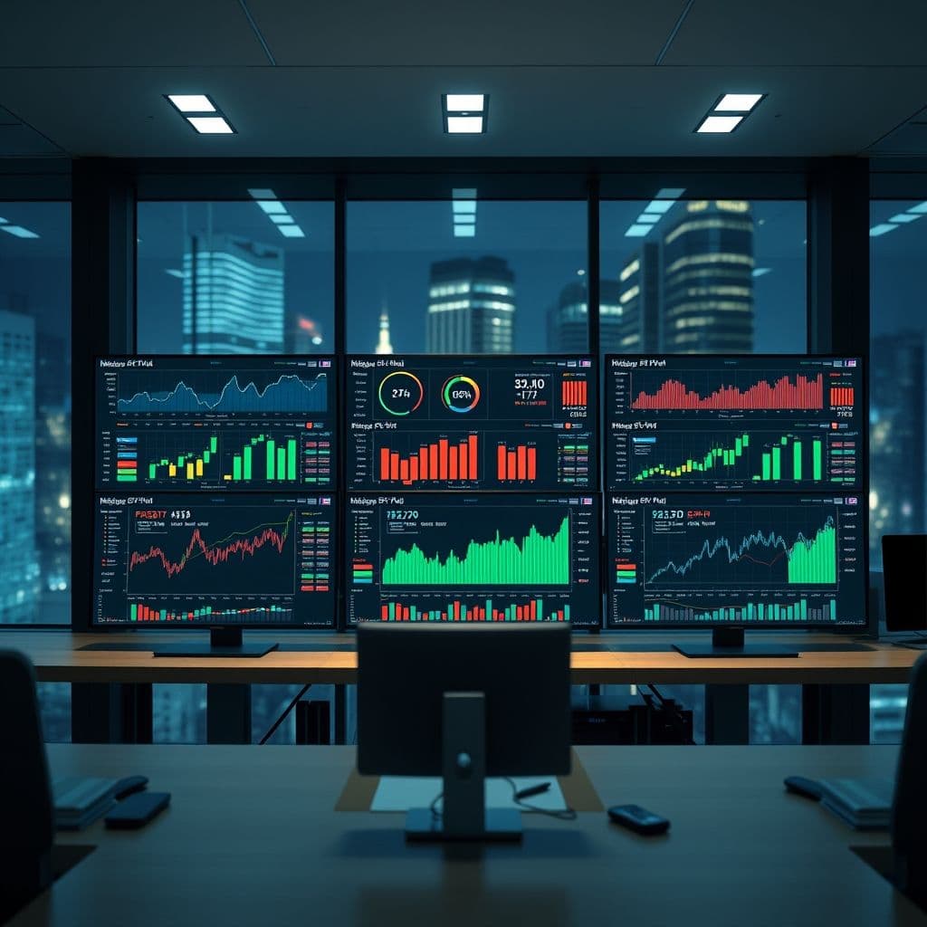 Side-by-side comparison of investment platforms with confusing interfaces.