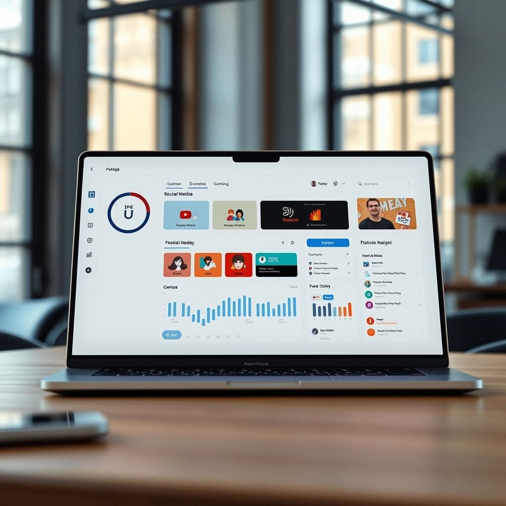 Conceptual interface of the SaaS platform.