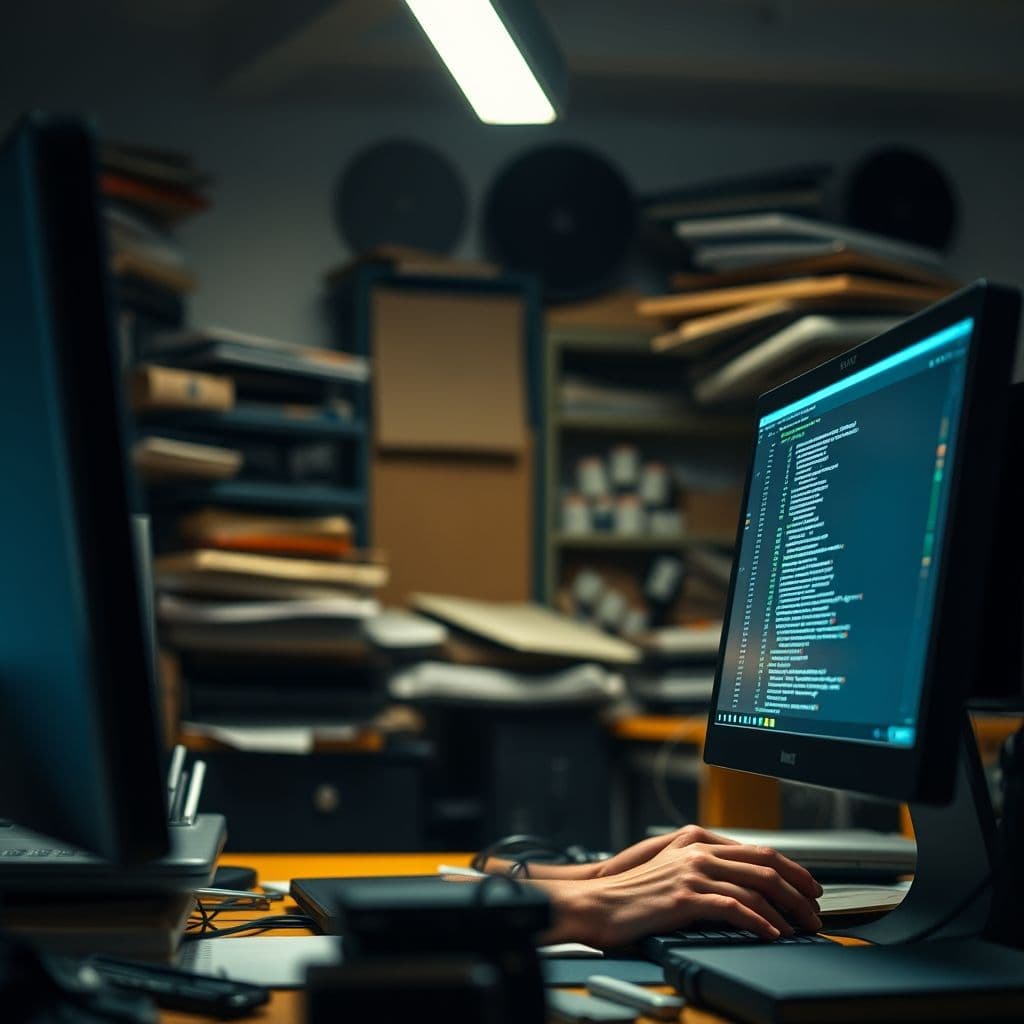 A frustrated developer struggling with front-end coding challenges.