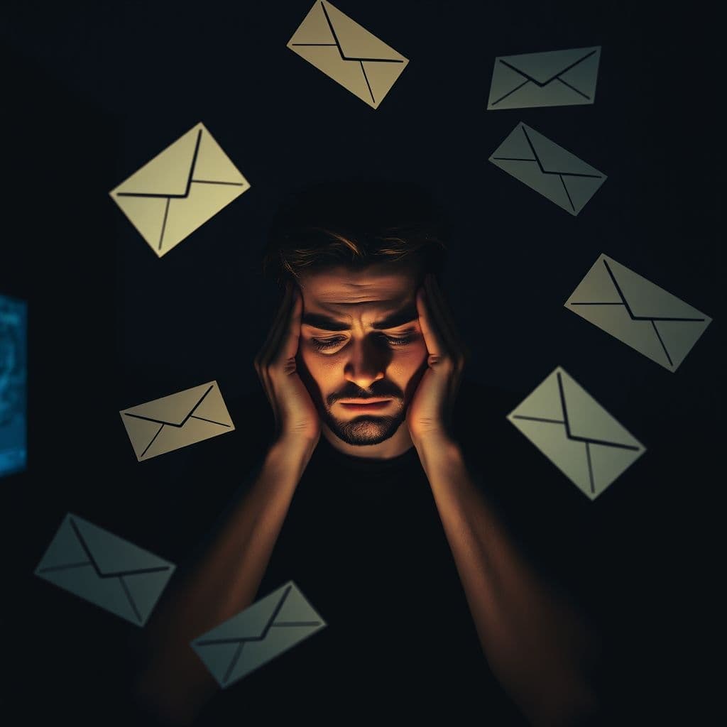 Confused TikTok creator looking at multiple verification rejection emails.