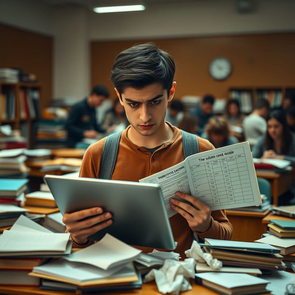 A college student balancing substitute teaching and studies with a digital calendar.