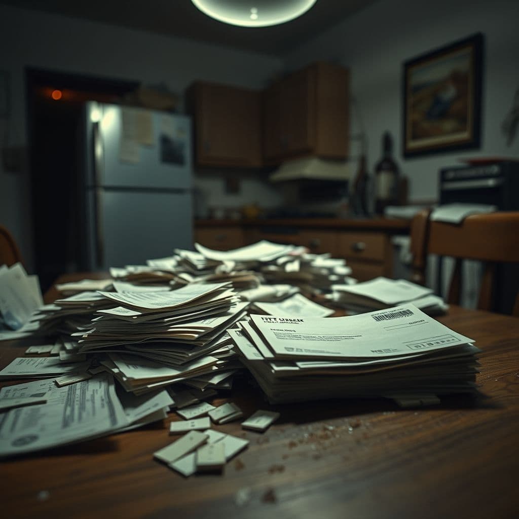 Visualization of overwhelming expenses vs. income.