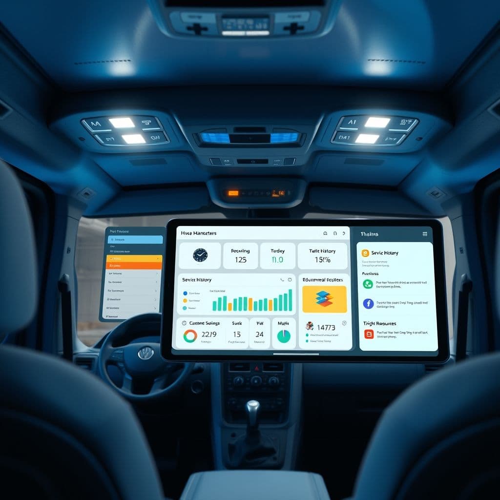 Conceptual interface of HVAC management SaaS platform