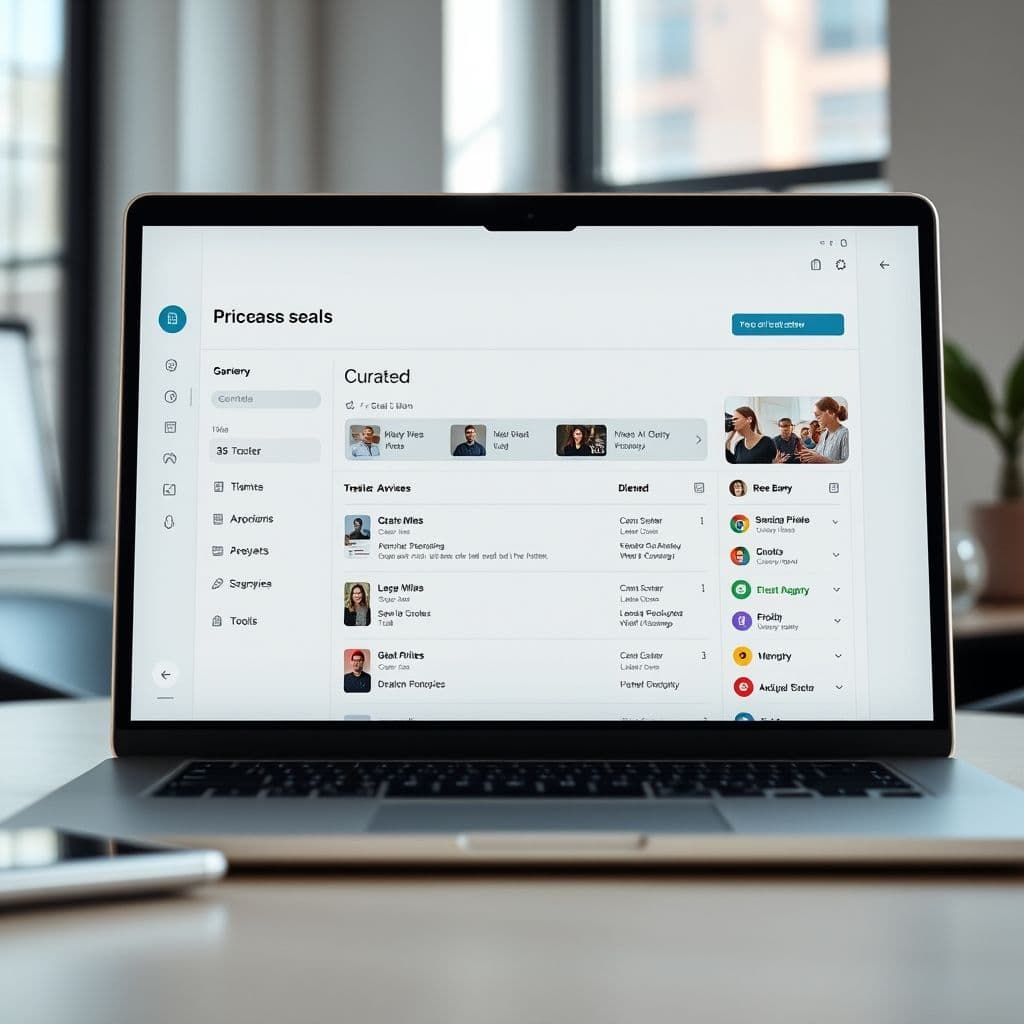 Conceptual dashboard of the SaaS platform showcasing free AI tools.